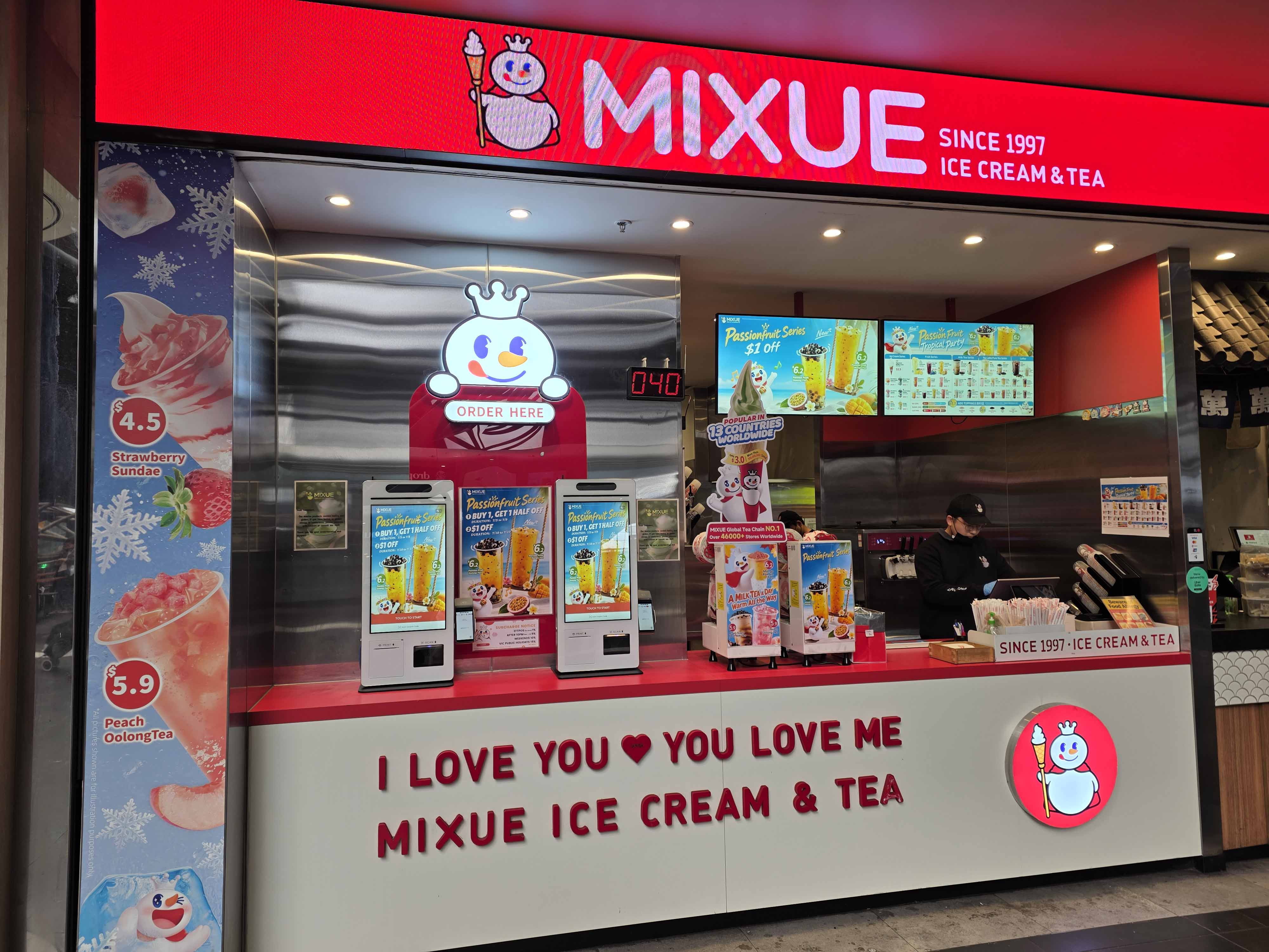 MIXUE Ice Cream & Tea (Australia) - Kiosk